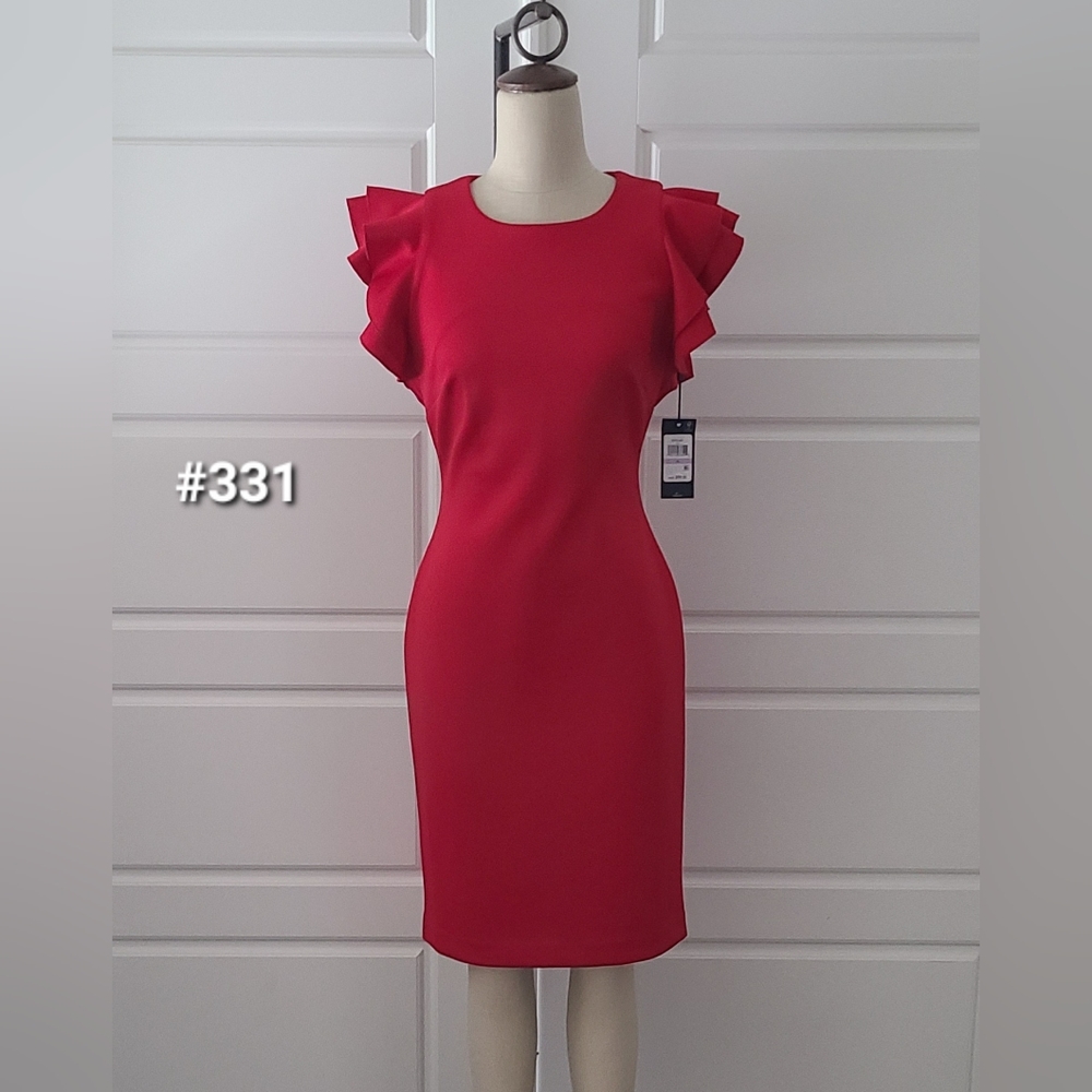 Tommy Hilfiger Red Midi Dress